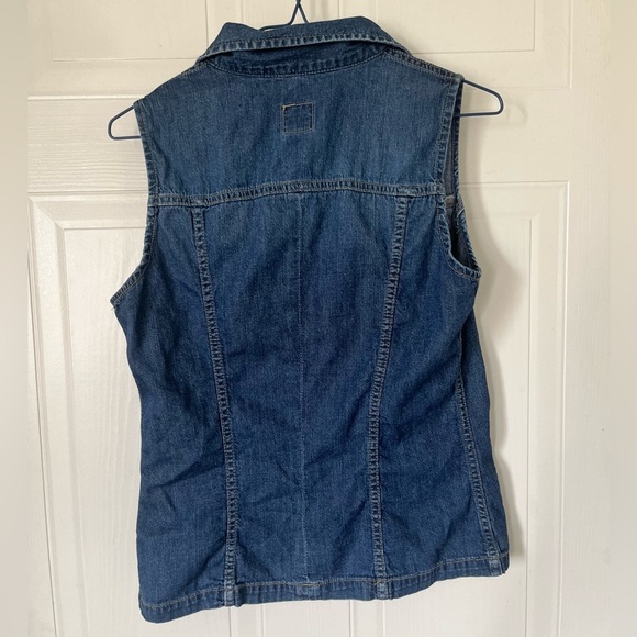 Diesel Vintage Denim Sleeveless Lightweight Jean Vest Top Button-down Shirt M - Picture 2 of 6